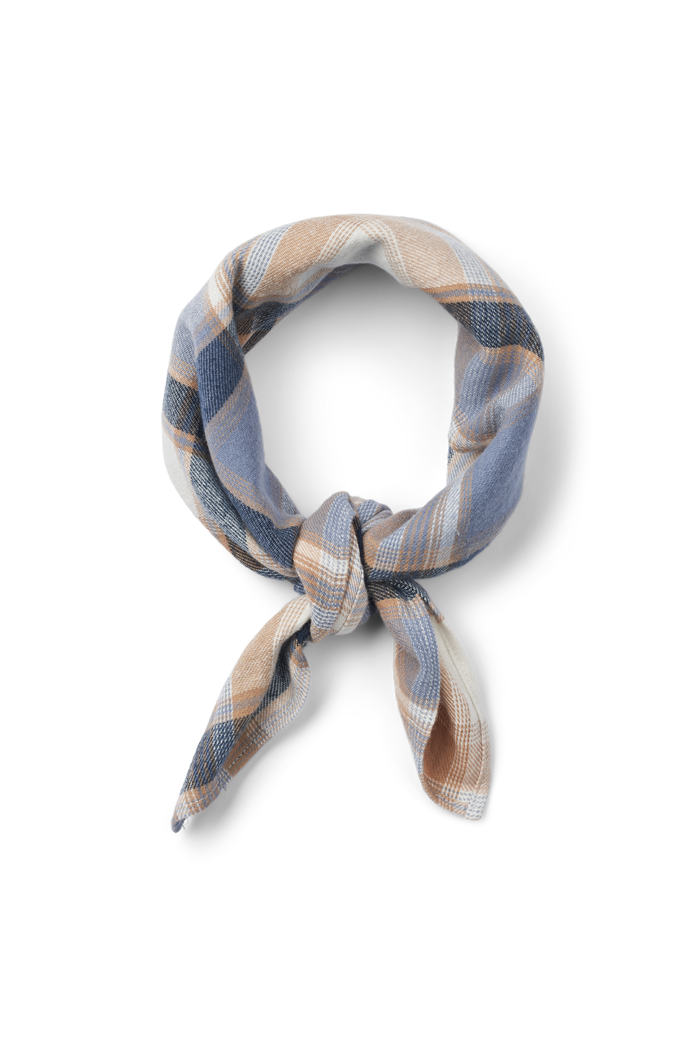 Basic Apparel Ari Scarf Scarfs 729 Sky captain / asleigh blue / tobacco brown